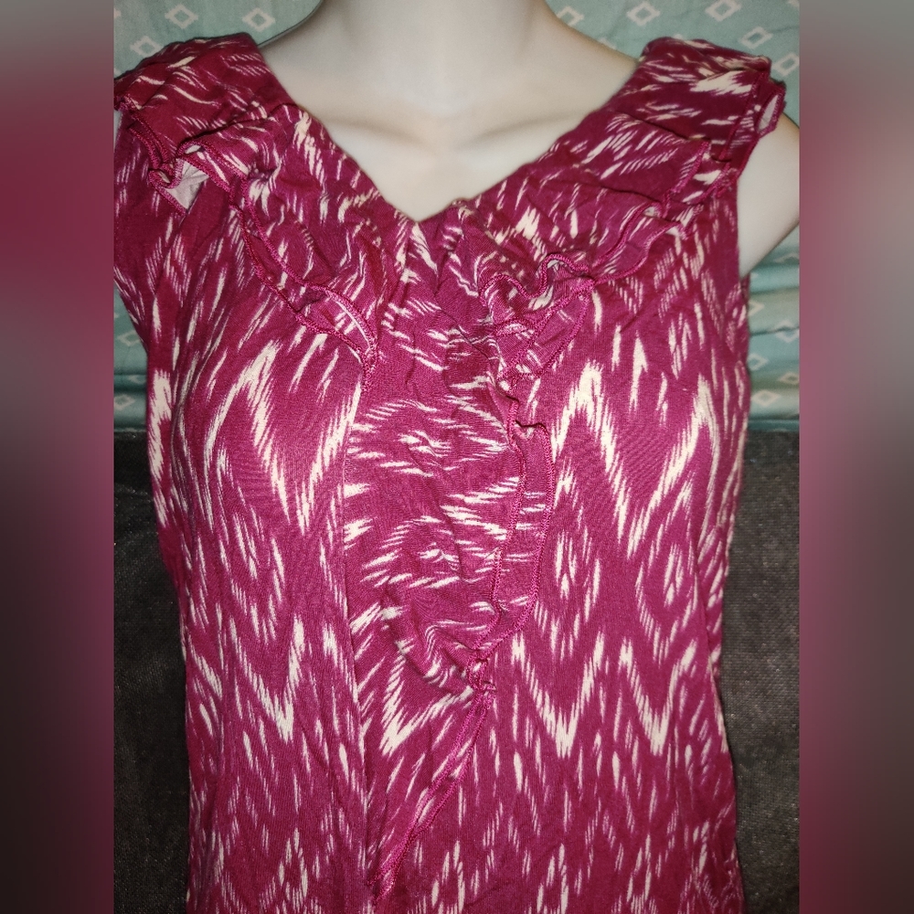 DKNY Ruffle Front Top - Picture 2 of 7